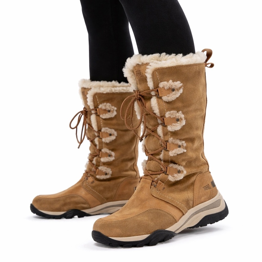 The North Face Boots Women’s Size 7.5 Waterproof Primaloft Lace Up Tall Winter